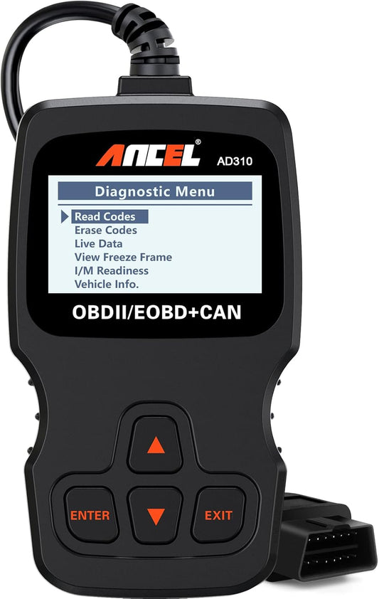 Unlock Your Car's Potential with the AD310 Classic Enhanced Universal OBD II Scanner - Effortlessly Read and Clear Engine Fault Codes for 1996 and Newer Vehicles!