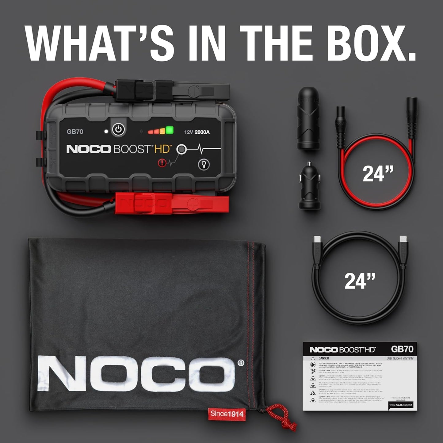Unleash Power Anywhere: Boost GB70 2000A Ultra-Safe Jump Starter – Your Ultimate 12V Lithium Battery Companion for Gas & Diesel Engines