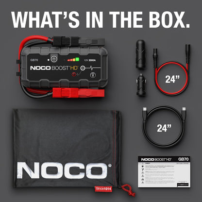Unleash Power Anywhere: Boost GB70 2000A Ultra-Safe Jump Starter – Your Ultimate 12V Lithium Battery Companion for Gas & Diesel Engines